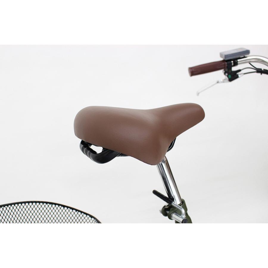 MIMUGO 電動アシスト三輪自転車 ベージュ ノーパンク バッテリーなし 東京 ミムゴ 電動三輪自転車 ノーパンク 電動自転車 三輪車 大人用