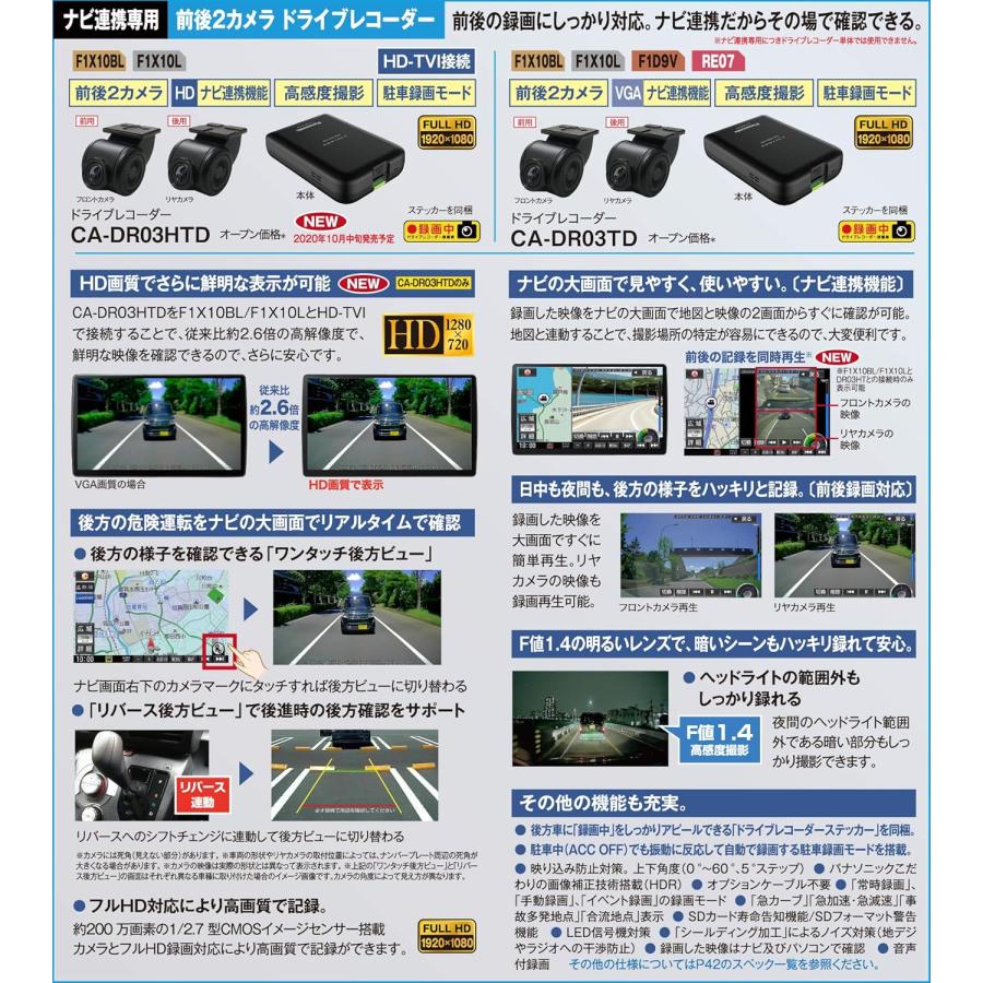 パナソニック Panasonic CA-DR03HTD ドライブレコーダー カーナビ連動