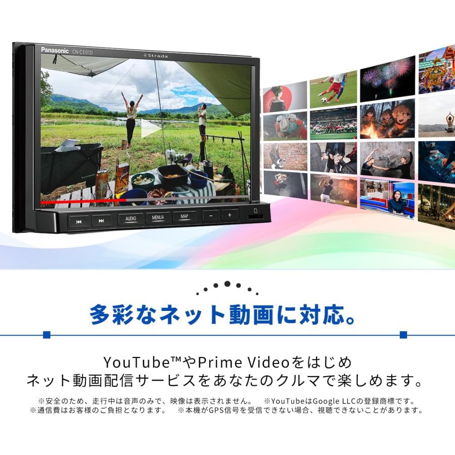 Strada 最新地図搭載パナソニック Panasonic CN-CE01DA カーナビ
