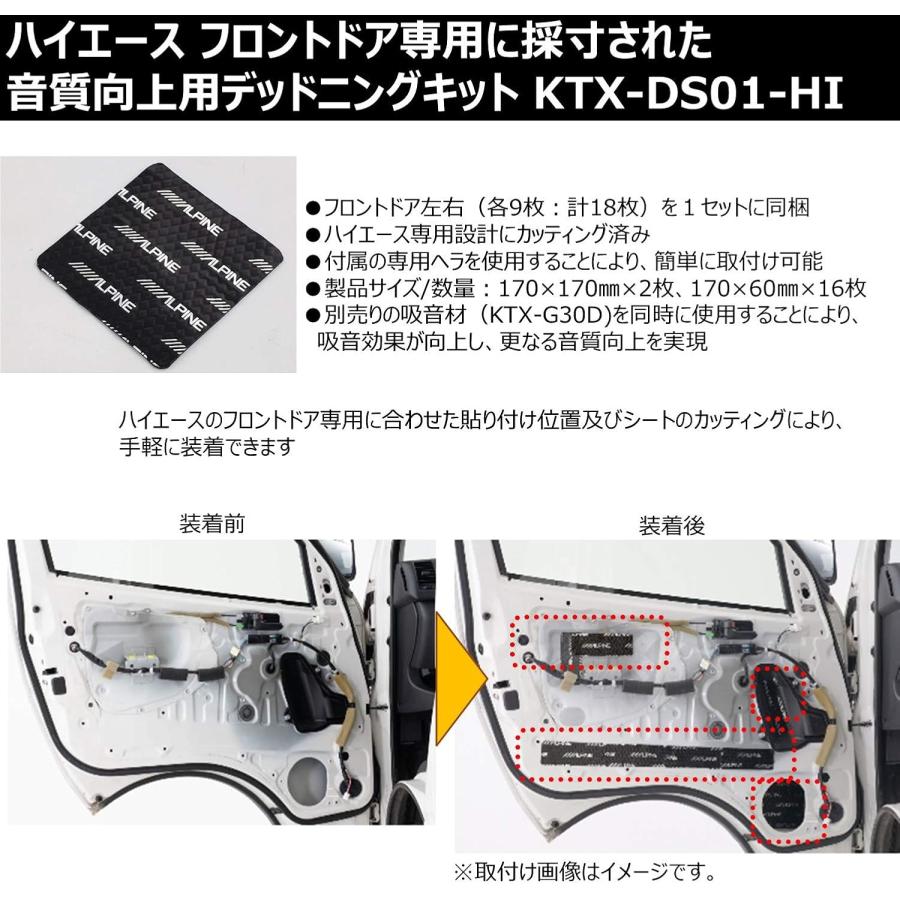 アルパイン ALPINE KTX-DS01-HI トヨタ・ハイエース 車種専用