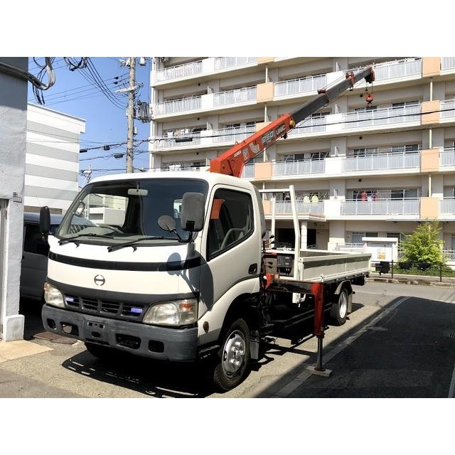 日野 デュトロ ワイド ワイド 超ロング 中古車 超ロング 古河4段ユニック