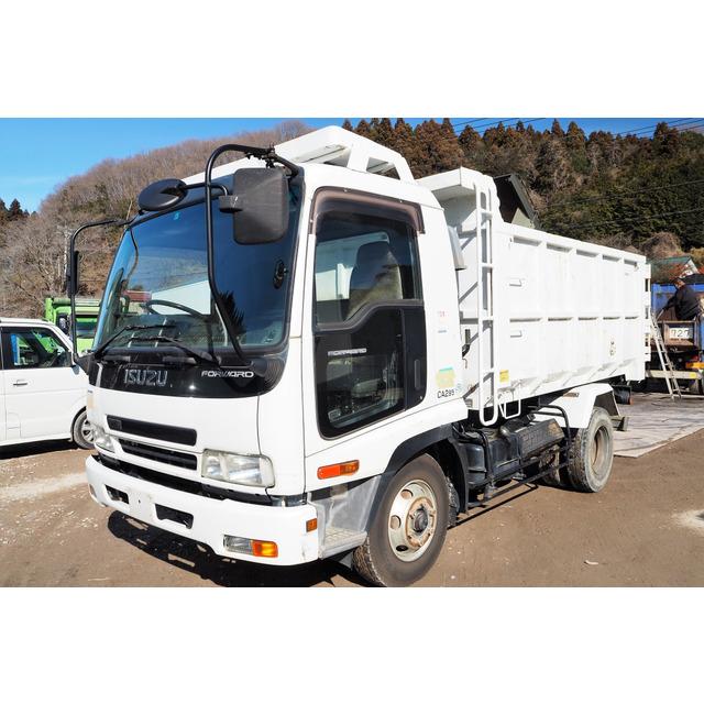 中古車 いすゞ フォワード 新明和製 深ダンプ 9立米 リア観音開き Munisantiago Gob Gt