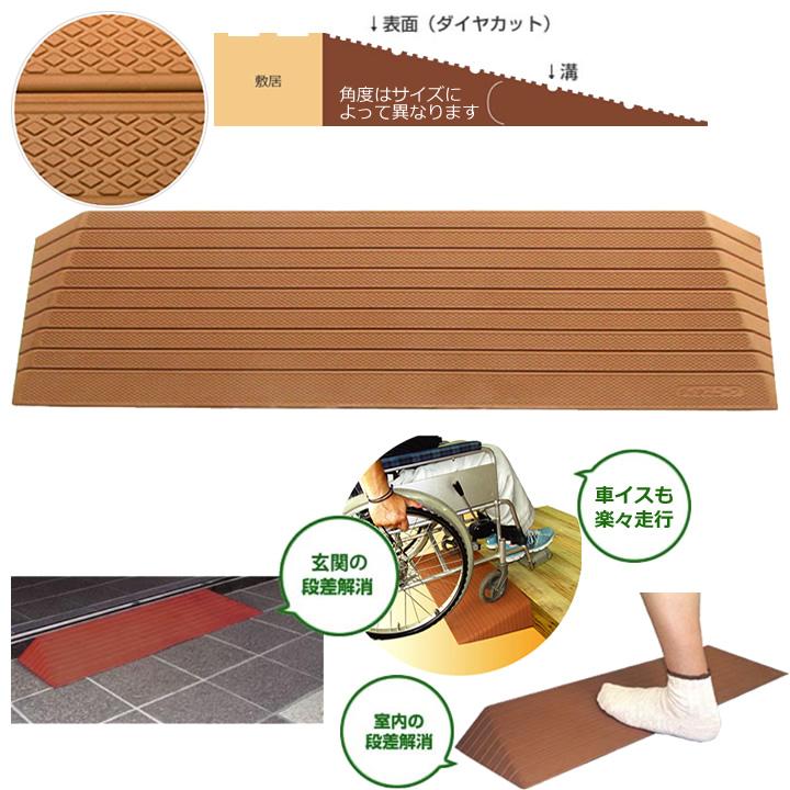 シンエイテクノ 車椅子用スロープ ダイヤスロープ 76cm幅 DS 76 DS76 