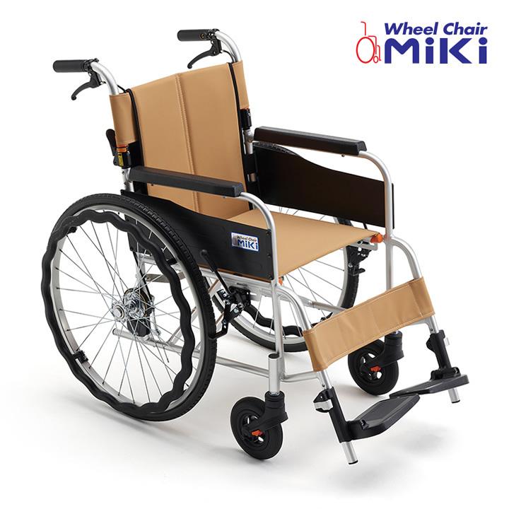 車椅子 STR-1 サニタリー車いす 抗菌加工シート スタンダード 自走型 ミキ 車いす CJ01070 UL-517542