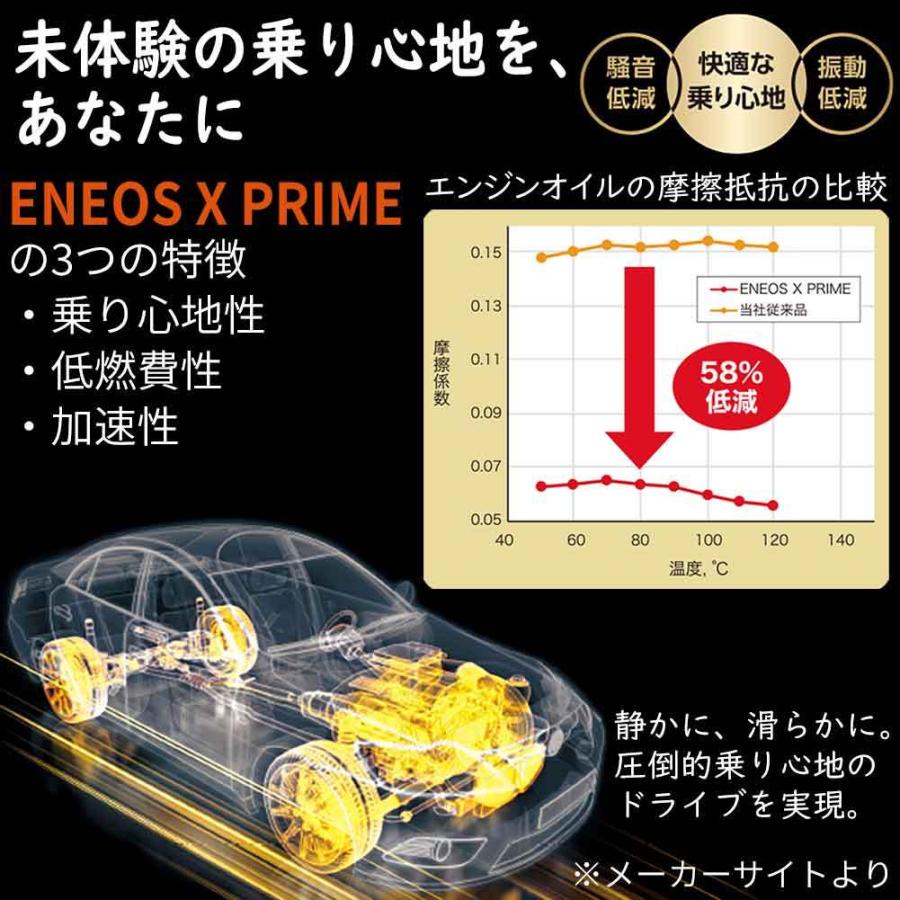 ENEOS X PRIME 0W-16 API:SP/RC ILSAC:GF-6B 4L缶 エンジンオイル ガソリン・ディーゼル兼用 モーターオイル 車 メンテナンス オイル交換｜kurumano-buhin02｜02