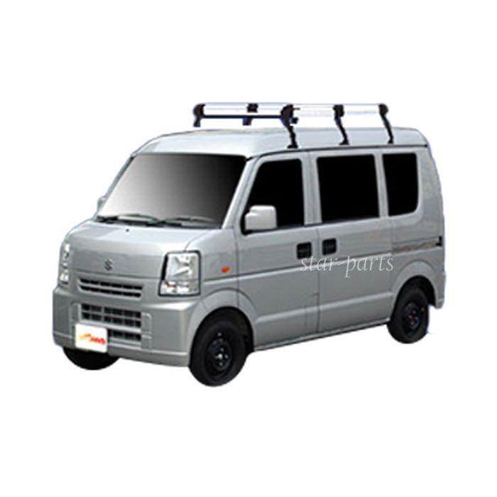 国内即発送】 TUFREQ タフレック 精興工業 Pシリーズ <br>ルーフキャリア 6本脚タイプ <br>スズキ エブリィ DA64V DA64W ハイルーフ H17.8〜H27.1 <br>PH236C エブリィ DA17V DA17W 標準ルーフ 用 タフレック ルーフキャリア PL437A 黒塗装スチール 6本脚 ※メーカー直送のため交換・返品・キャンセル不可