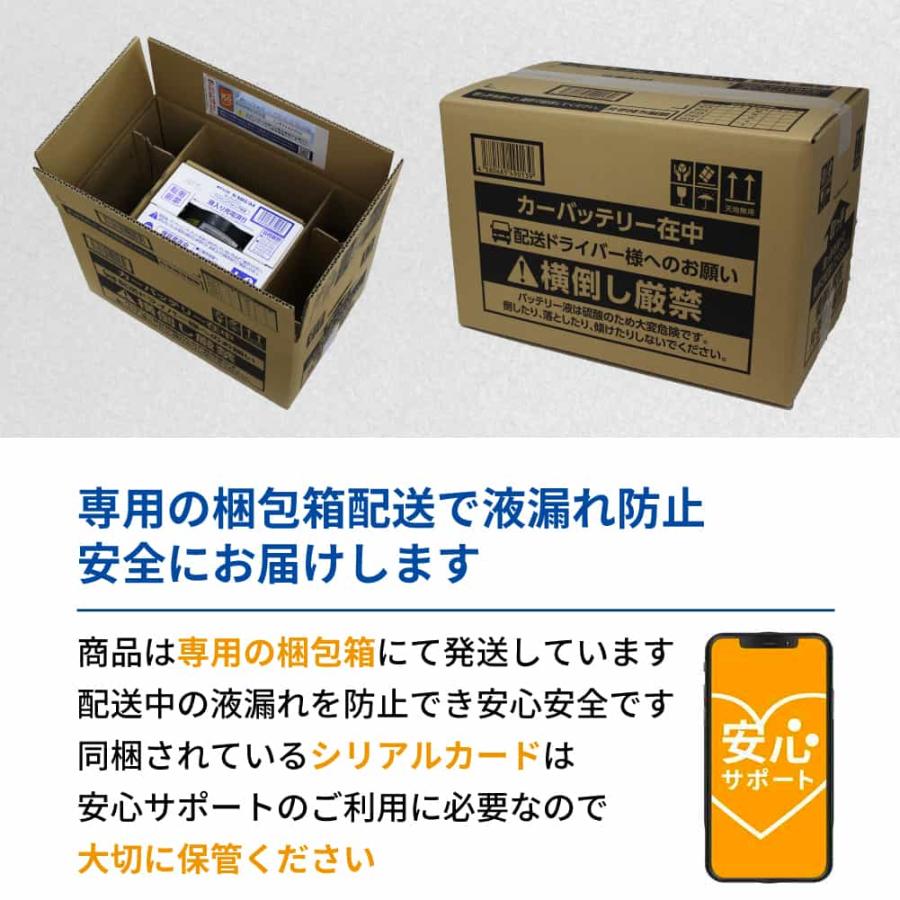 パナソニック 安心サポート バッテリー カオス N-80B24L/C8 スズキ スイフト 型式CBA-ZC33S H29.09〜対応 車 車バッテリー バッテリ 車用品｜kurumano-buhin5｜08