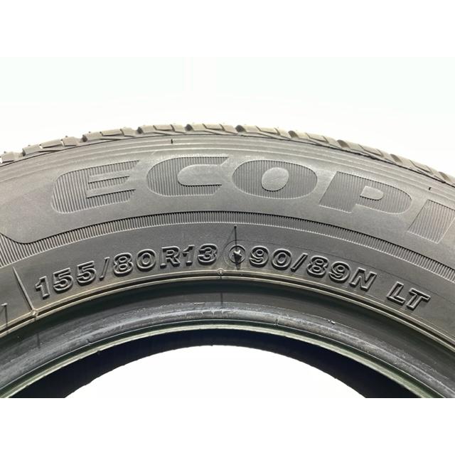 ☆送料込み☆ 155/80R13 90/89N LT ブリヂストン ECOPIa R710 夏 4本 155/80/13 タイヤ｜kurumanokutsushitaya｜03