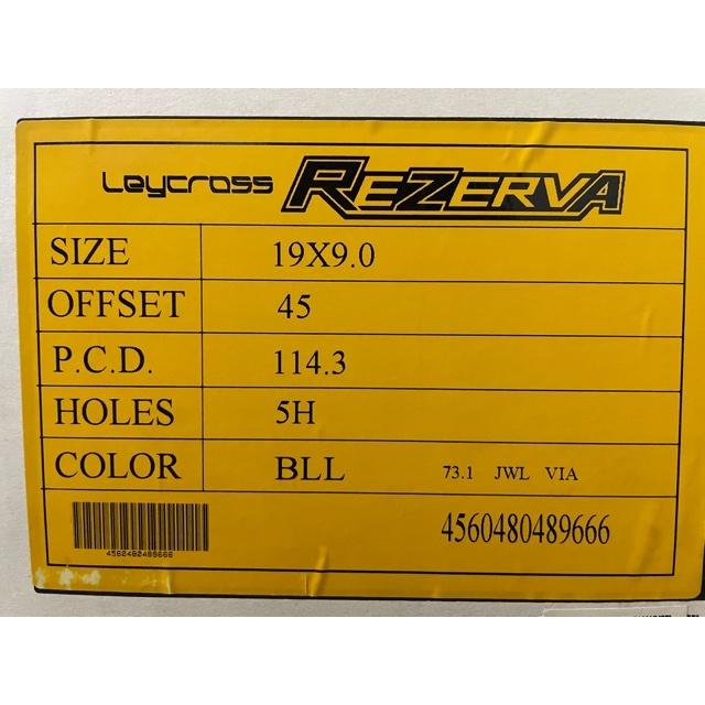 ☆送料込み☆ BIGWAY LEYCROSS REZERVA 19インチ 9 5H 114.3 +45 