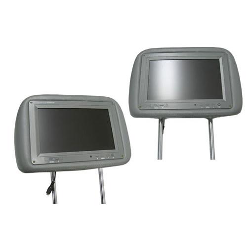 10インチヘッドレストモニター埋め込み式 2台セット グレー