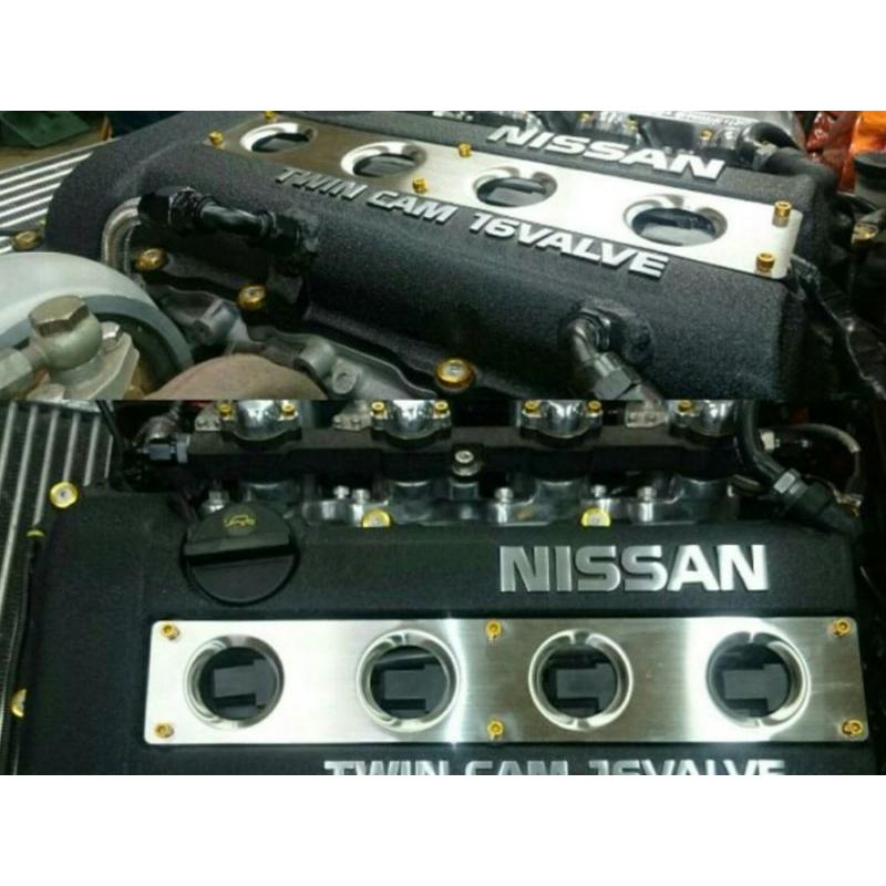 シルビアS13/180SX SR20DET ステンレス製 バーリングプラグカバー RE:Low!! バーリングプラグカバー S13 S14 S15 180SX SR20DET タペット