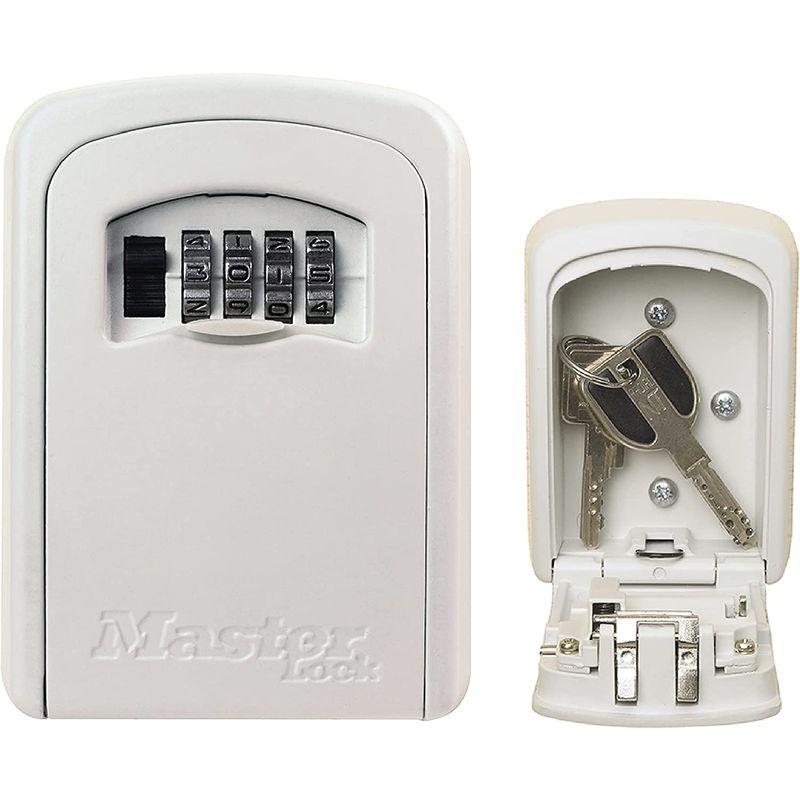 Master Lock (マスターロック) キーボックス 鍵収納 ダイヤル 暗証番号設定 屋外 壁掛け ダイヤルカバー付 本体幅86mm 高