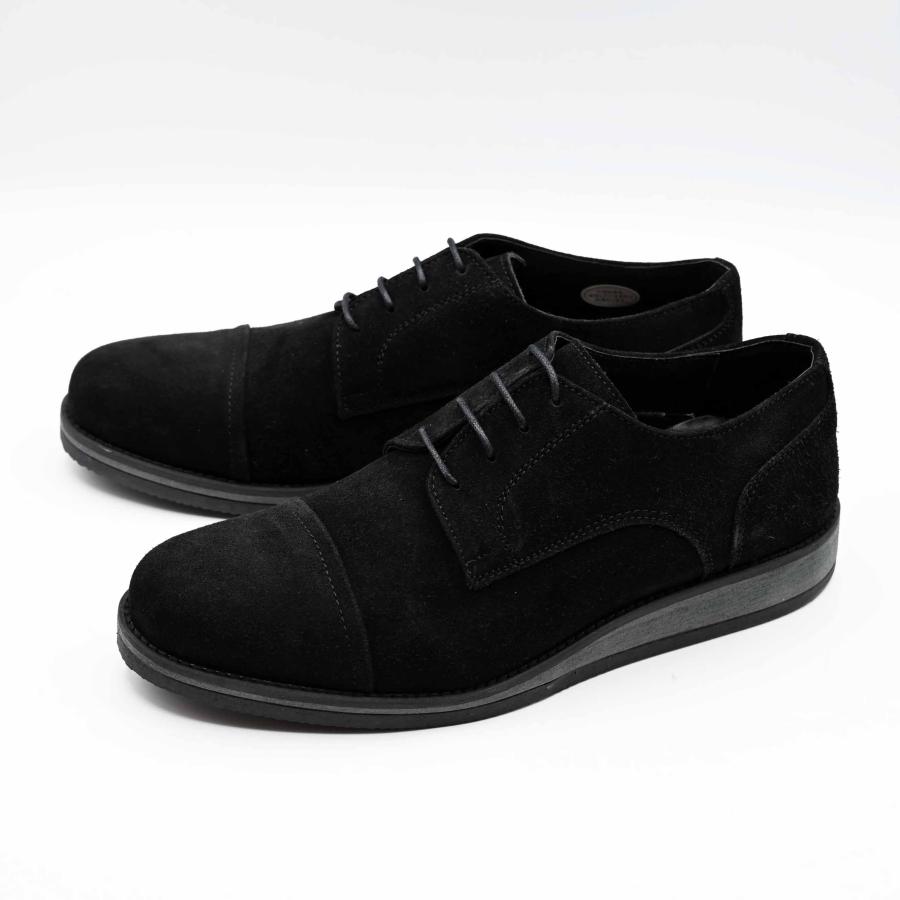外羽根ストレートチップ BLスエード イタリア製 : 来未靴店 - 通販