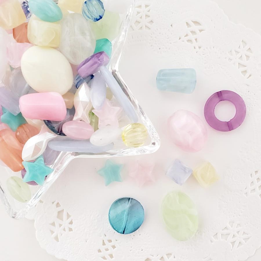 ビーズ パステルカラー 新入荷 ハンドメイド 素材 アクセサリーパーツ クリア マーブル パール グラデーション アクリル アソート ミックス 100g K Beads575mix100g クルミのお花と雑貨のお店ヤフー店 通販 Yahoo ショッピング