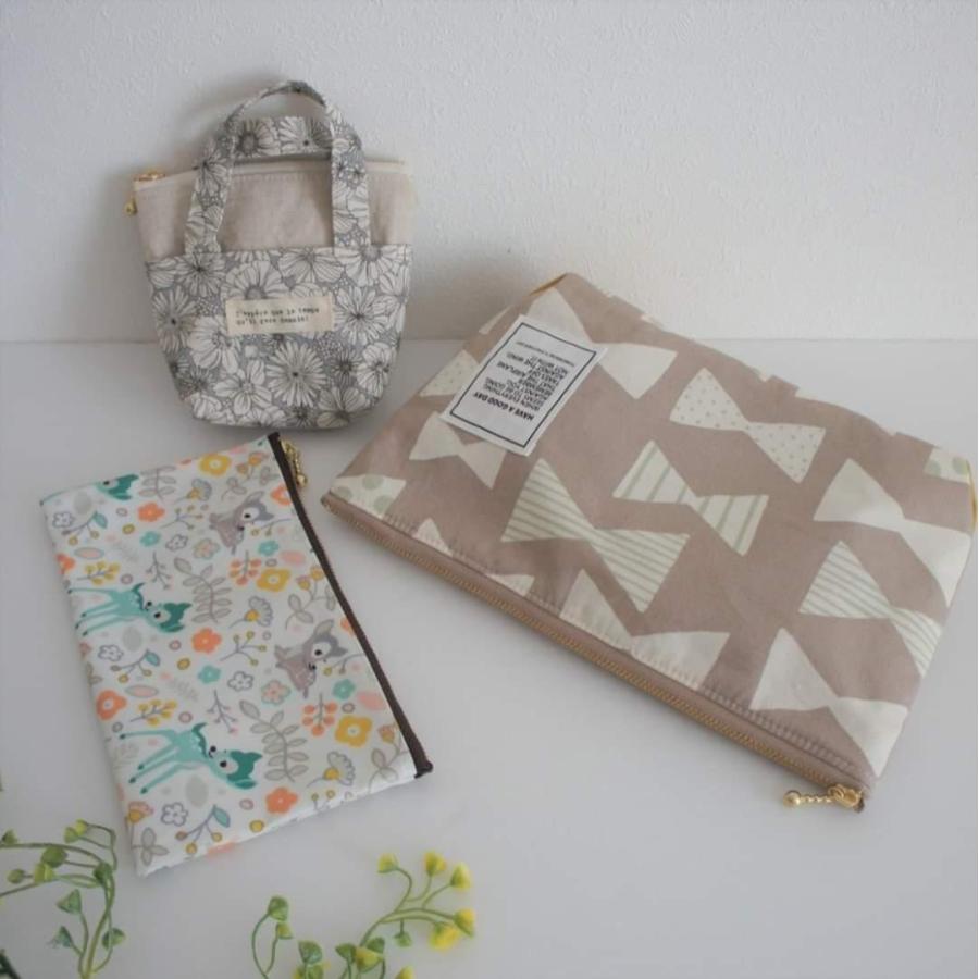 ポーチ ミニバッグ ハッピー バッグ レディースファッション オリジナルハンドメイド 布小物 ギフト 母の日 誕生日 いろいろ お得 ３点セット No 7 Kmca0017happy Bag クルミのお花と雑貨のお店ヤフー店 通販 Yahoo ショッピング