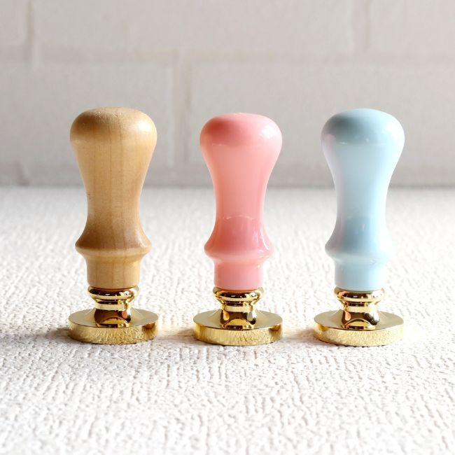 シーリングスタンプ ハンドル 木 プラスチック ナチュラル