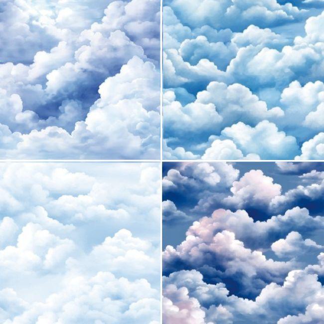 スクラップブッキング ペーパー 空 雲 青空 中性紙 アシッドフリー 6×6