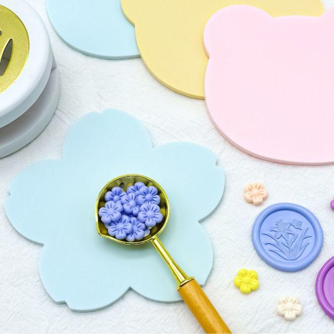 シリコンマット スタンプ台 リンゴ クマ 桜 小鳥 シリコン プレート
