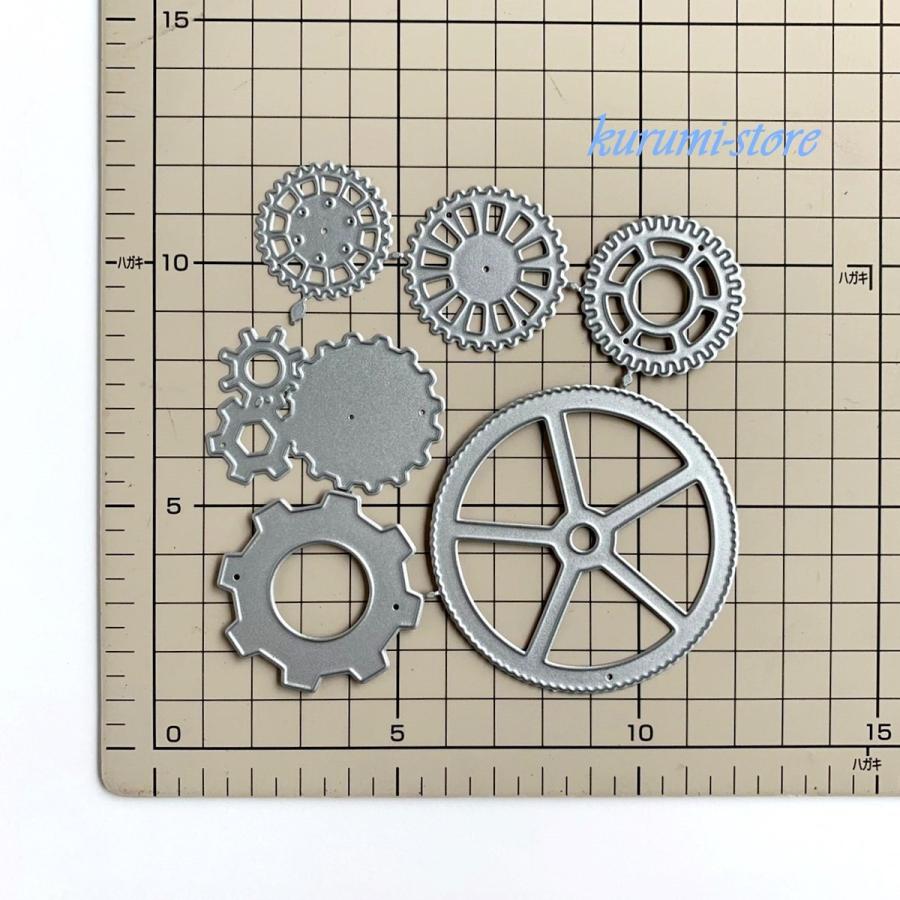 カッティングダイ 歯車 ギア スクラップブッキング コラージュ素材