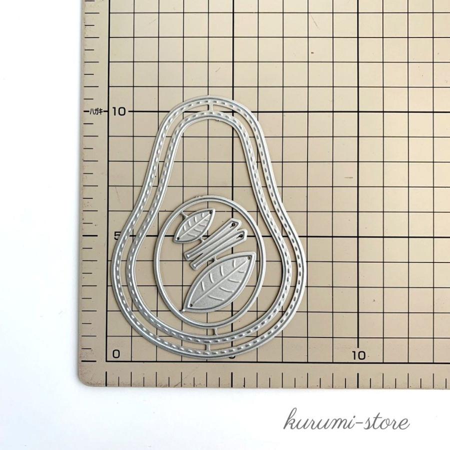 カッティングダイ 洋ナシ フルーツ 果物 シェイカーカード