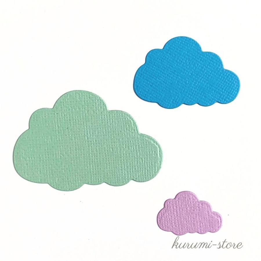 カッティングダイ ダイカット型 雲 クモ 空 コラージュ 素材