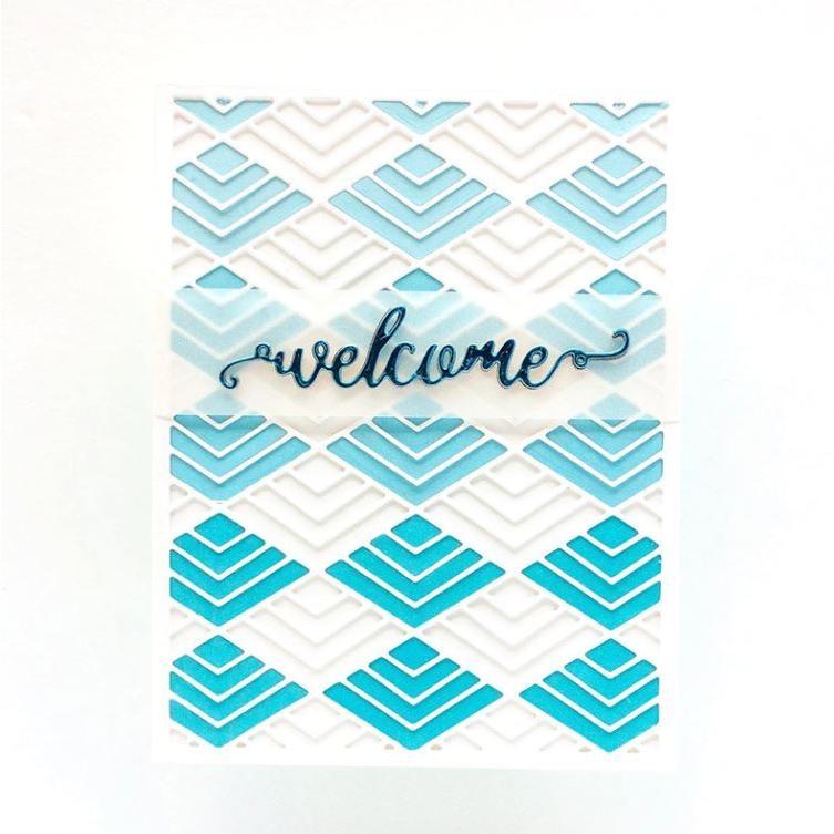 カッティングダイ 和柄 背景 長方形 スクエア スクラップブッキング