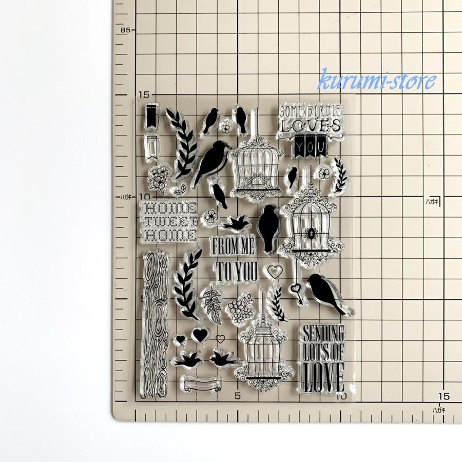 hiyoko@ コラージュ素材まとめ売り◇クリアスタンプ・ノート