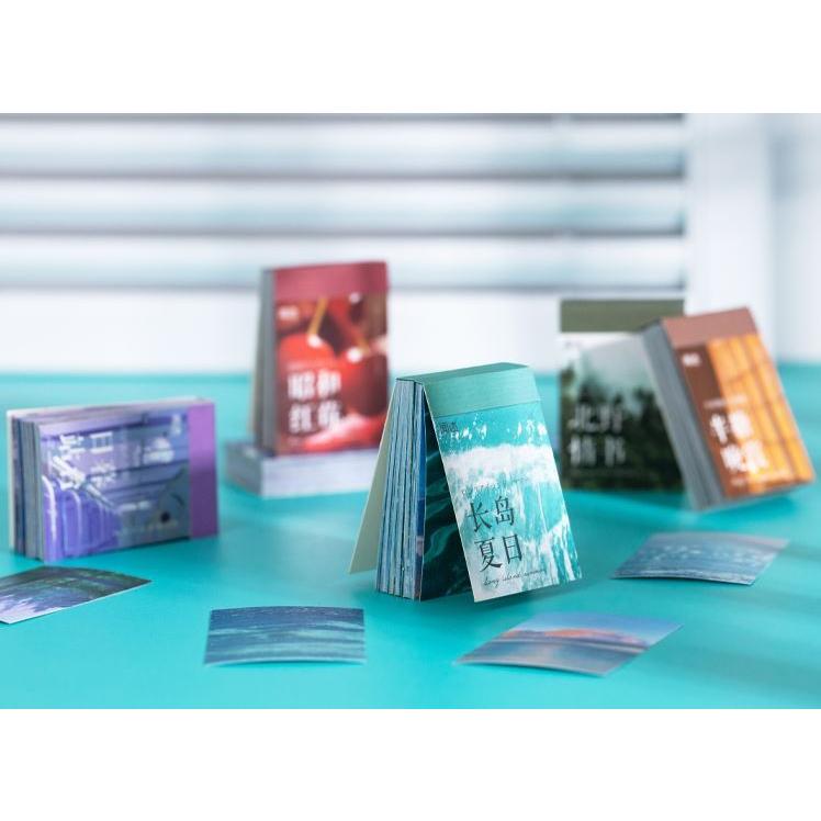 コラージュ シール ステッカー 景色 豆本 写真 海外 手帳 カード