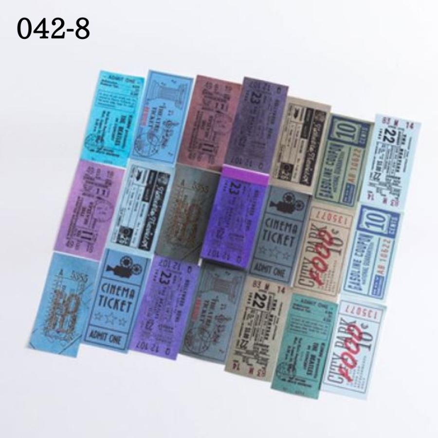 デザインペーパー 海外 チケット レトロ アンティーク 素材紙