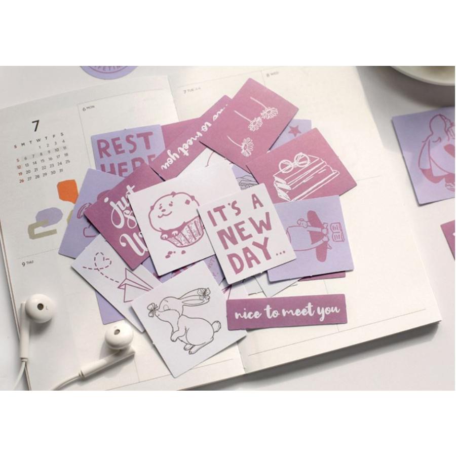 コラージュ シール ステッカー 日常 女の子 花 パンダ 海外 人 韓国風