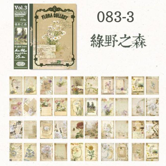 デザインペーパー コラージュ素材 花 薔薇 女の子 女性 海外 イラスト