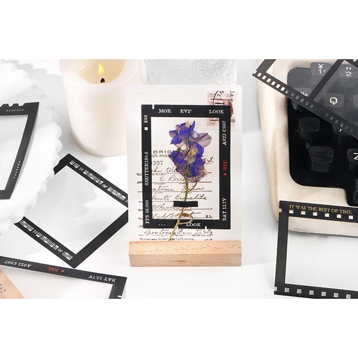 コラージュシール フレーム 枠 フィルム 透明 クリア 海外 フレーク