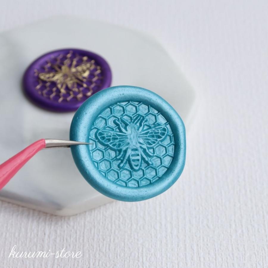 シーリングスタンプ ヘッド 25mm 蜂 ハチ 昆虫 虫 封蝋 コラージュ素材
