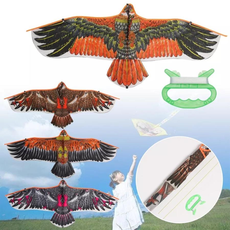 うのにもお得な情報満載 1 1メートル ワシ型 凧 30メートル 尾持つ大き 鳥 空飛ぶ鳥 家族へ 贈り物 庭 アウトドアスポーツ Diyおもちゃ Cisama Sc Gov Br