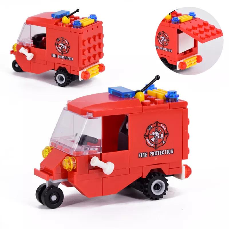 大注目】 子供 組み立て おもちゃ 建設 車両 警察 車 トラック 消防士 都市 建設 消防士 ブロック - www.sustentec.com.br
