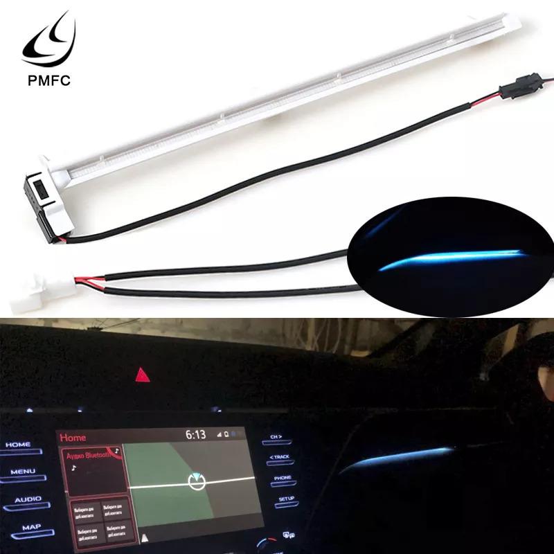 Pmfc装飾的 センターコンソールledライト 車 インテリアライト カムリ18 アンビエント 白いプラスチック 青 12v Ledチップ Sale