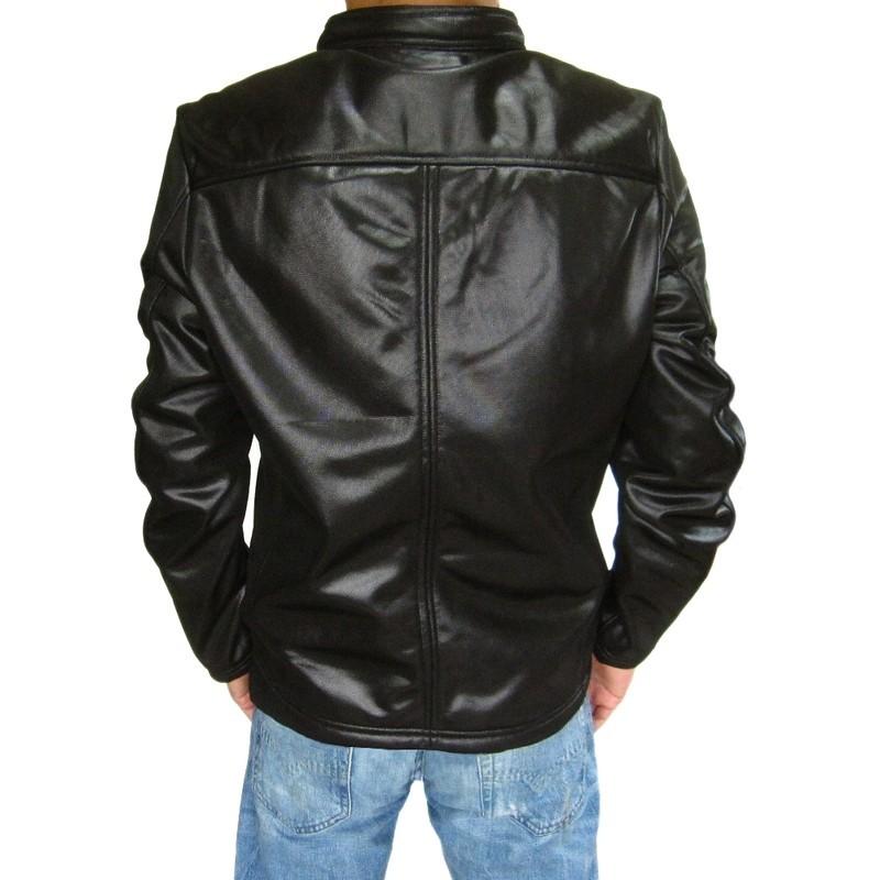 ライダースジャケット フェイクレザー調 ジャケット メンズ 裏 ライダースジャケット フェイクレザー調 ジャケット メンズ 裏