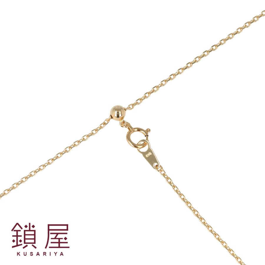 K18 18金 18k 小豆 あずき アズキ チェーン ネックレス レディース メンズ 30代 40代 50代 60代 チェーンだけ チェーンのみ 本物 / 小豆 0.32φ 60cmの画像