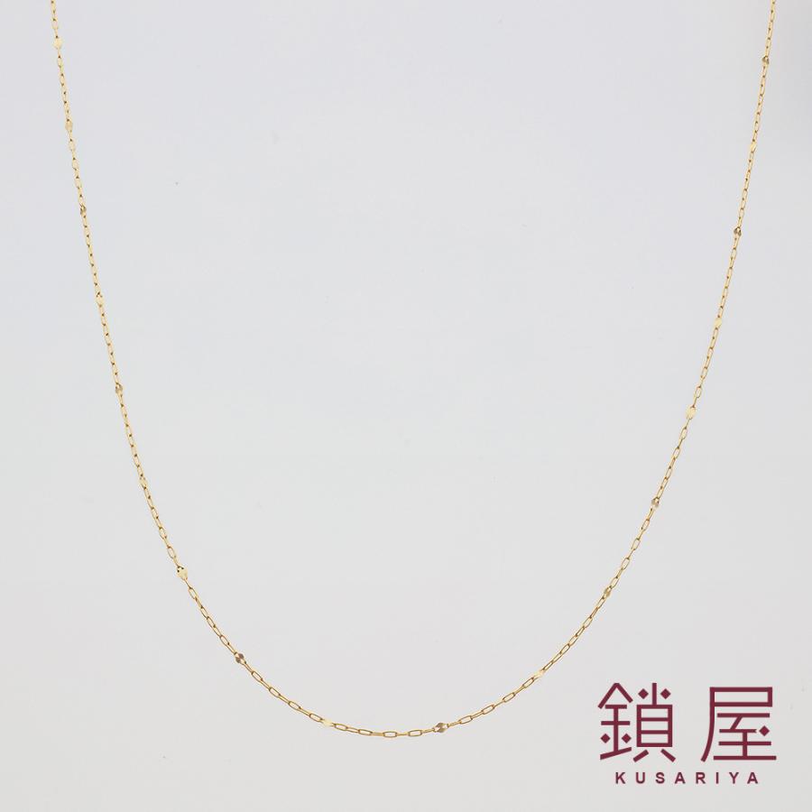 K18 18金 18k ペタル8 ペタル エクレア ネックレス レディース 30代 40代 50代 60代 チェーンだけ チェーンのみ 本物 / ペタルチェーン 飛駒1:8 60cmの画像