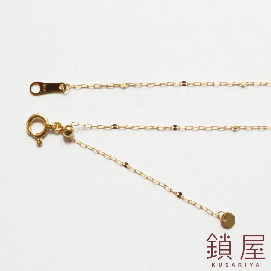 K18 18金 18k ペタル8 ペタル エクレア ネックレス レディース 30代 40代 50代 60代 チェーンだけ チェーンのみ 本物 / ペタルチェーン 飛駒1:8 60cmの画像