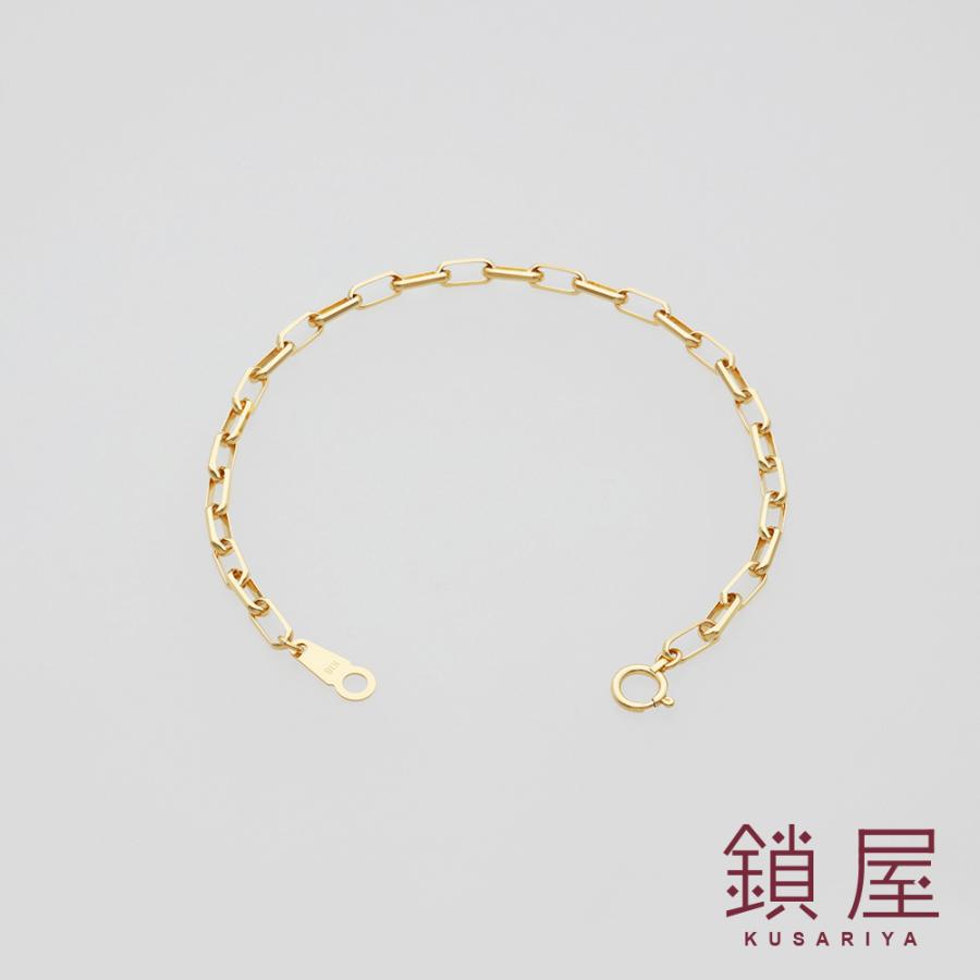 K18 18金 18k ロング小豆 ミラーノ ブレスレット スパルタカス サントス チェーン メンズ レディース チェーンだけ 本物 新品 あずき / ミラーノ 18cmの画像