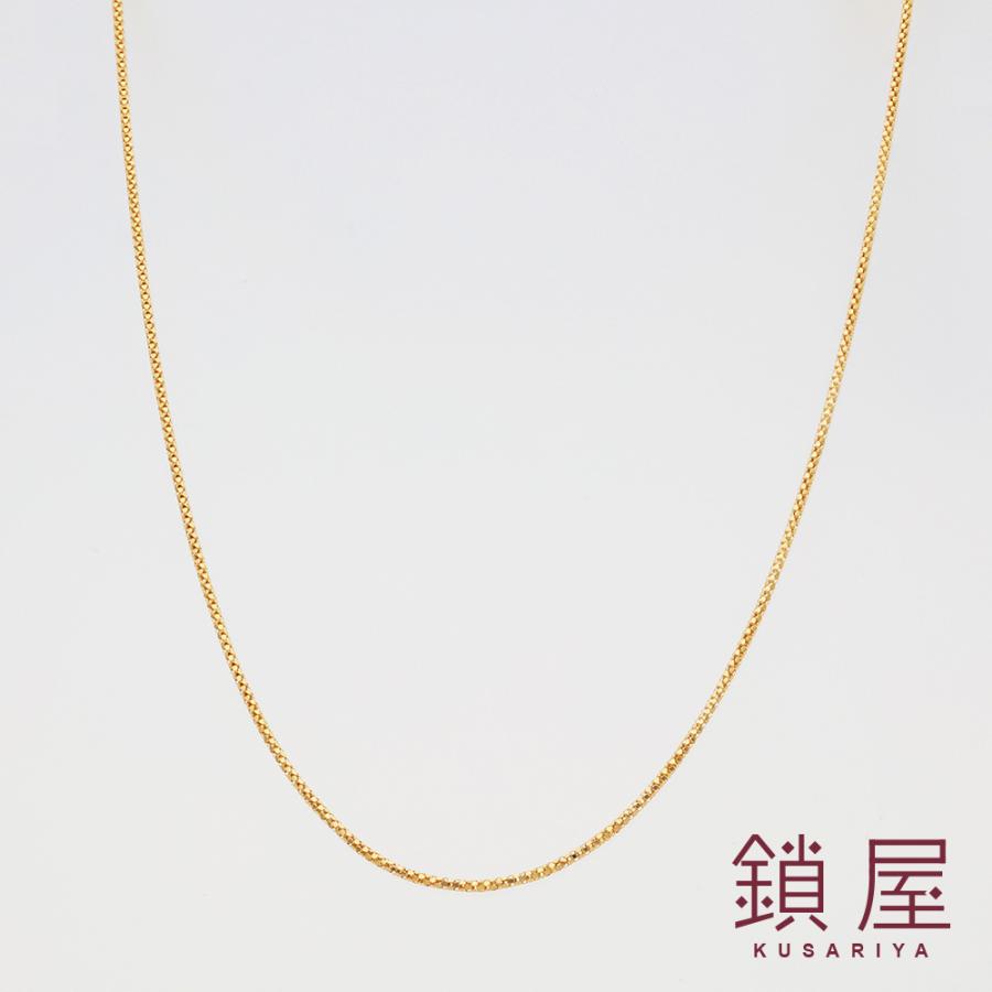K18 18金 18k シーベリー チェーン ゴールド ネックレス レディース メンズ 30代 40代 50代 60代 チェーンだけ 本物 /シーベリー 0.2φ 60cmの画像