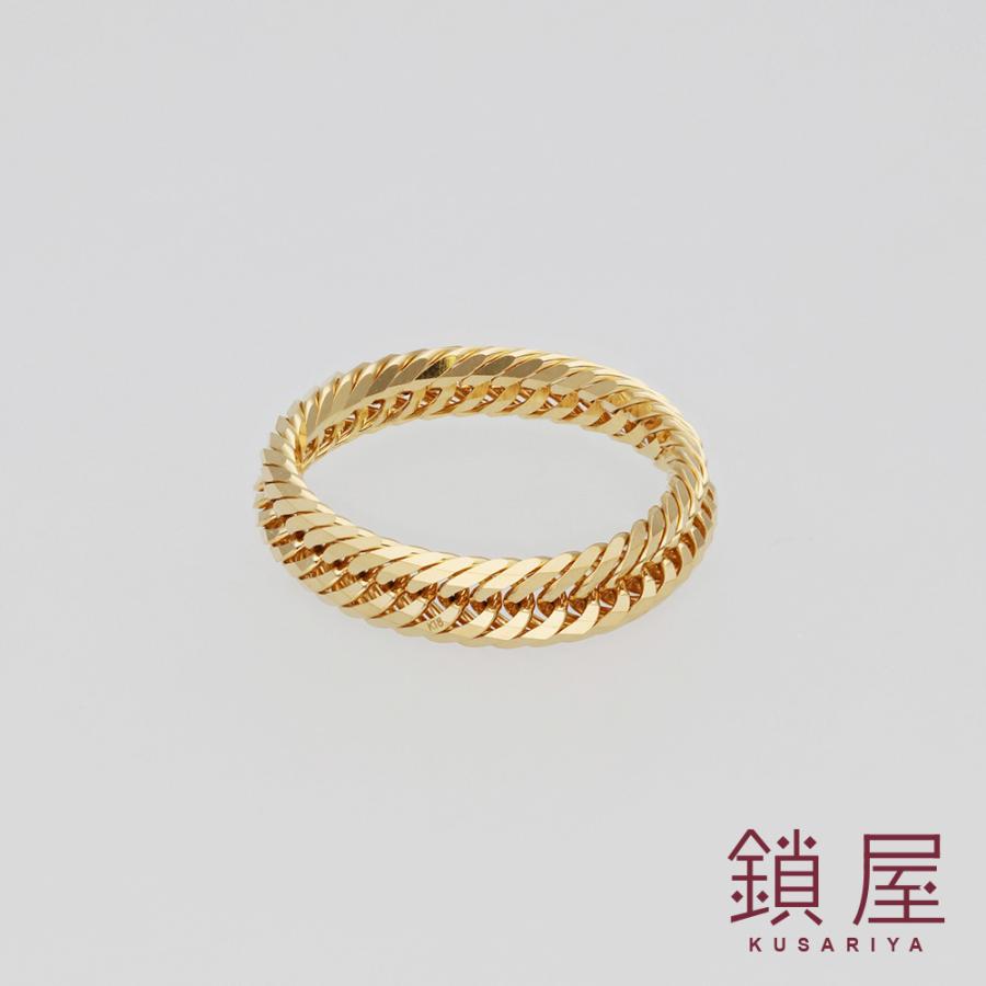 K18 18金 18k 喜平 リング キヘイ チェーン レディース メンズ 30代 40代 50代 60代 チェーンだけ 本物 新品 ゴールド / トリプル12面 0.76φ リング 23号の画像