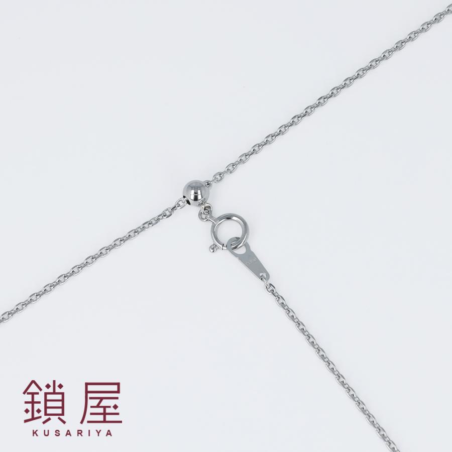 Pt850 プラチナ 小豆 あずき アズキ チェーン ネックレス レディース 