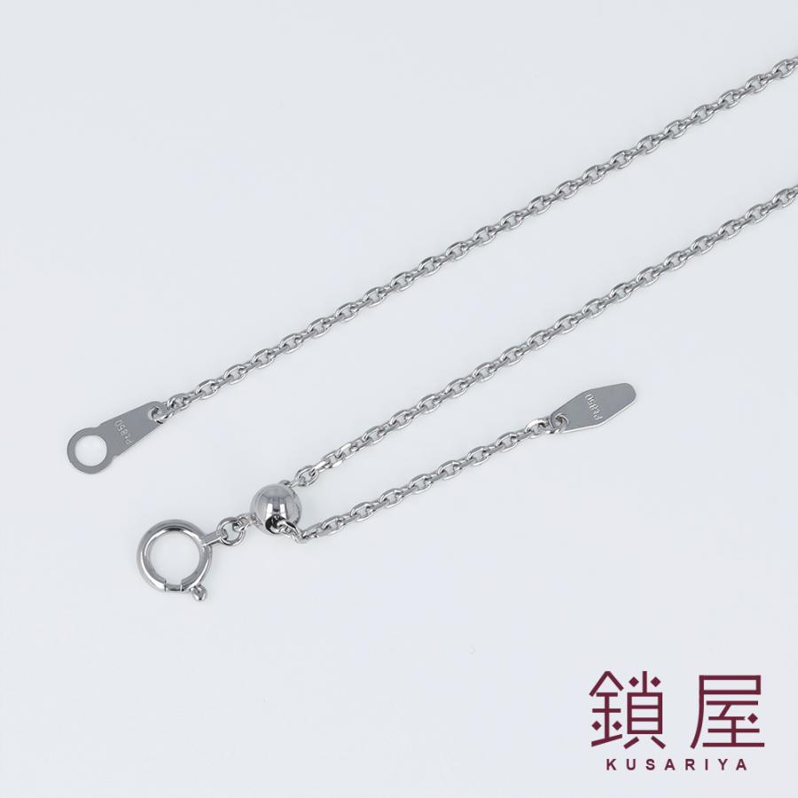 Pt850 プラチナ 小豆 あずき アズキ チェーン ネックレス レディース