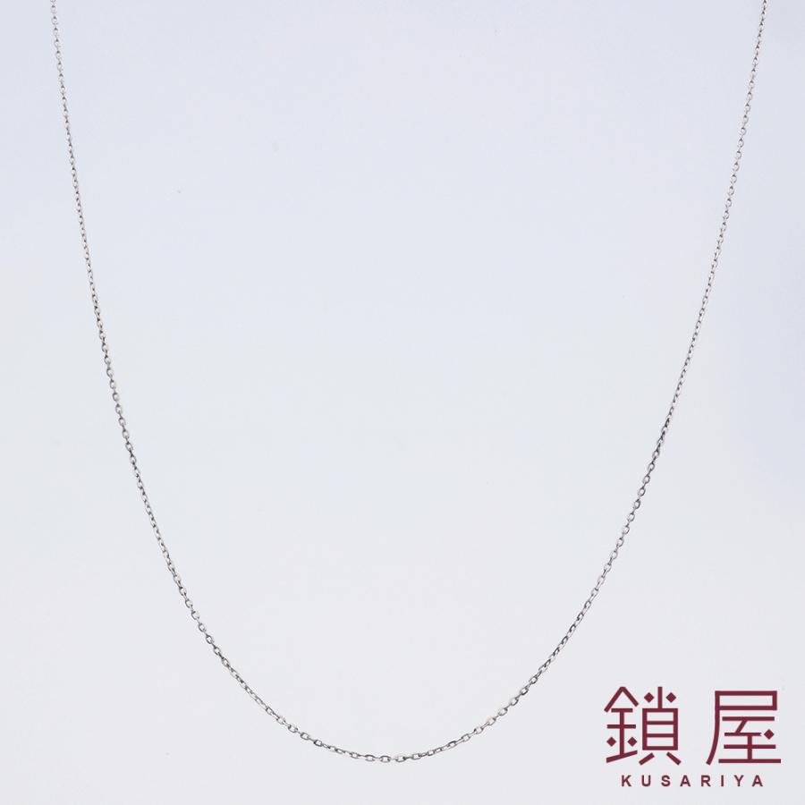 Pt850 プラチナ シャインカット 小豆 あずき ネックレス レディース 30