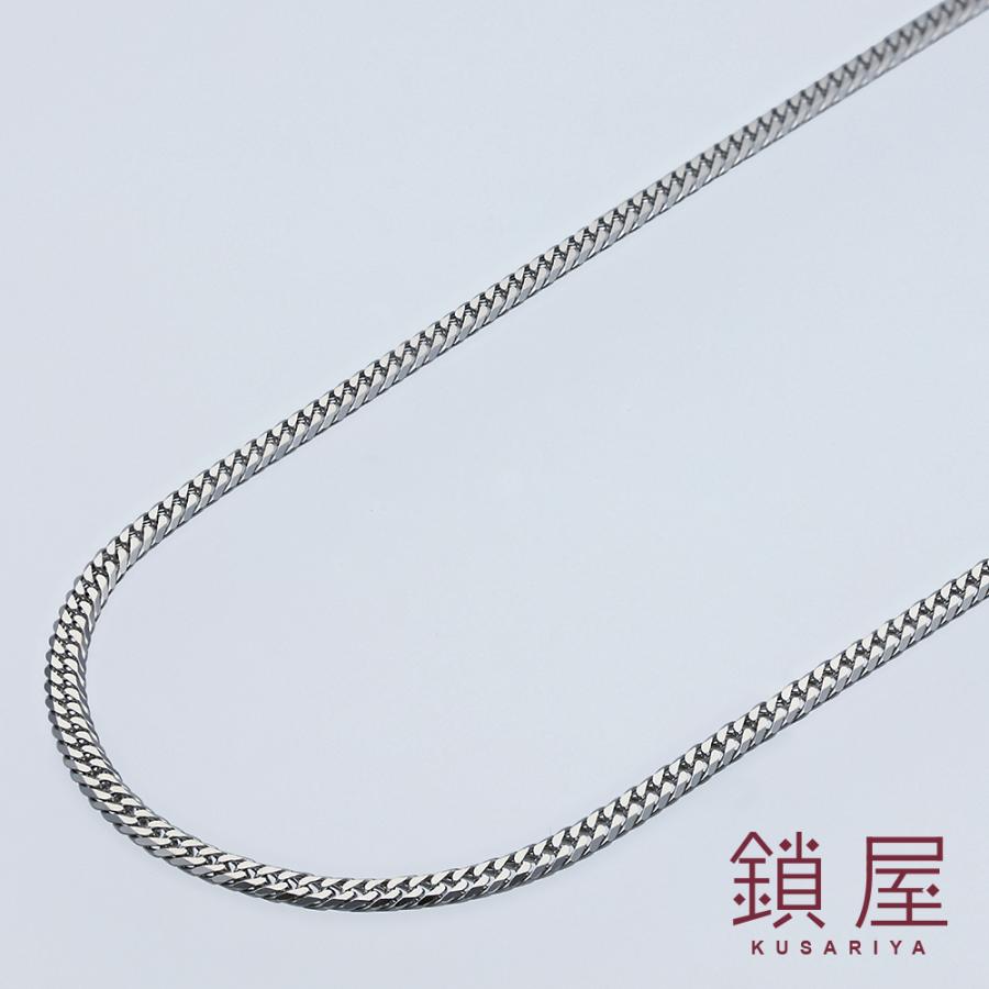 Pt850 プラチナ喜平 ネックレス 幅2.4mm 中留 中折れ キヘイ チェーン メンズ レディース チェーンだけ 本物 造幣局検定 ホールマーク / 6面ダブル 50cm 11gの画像