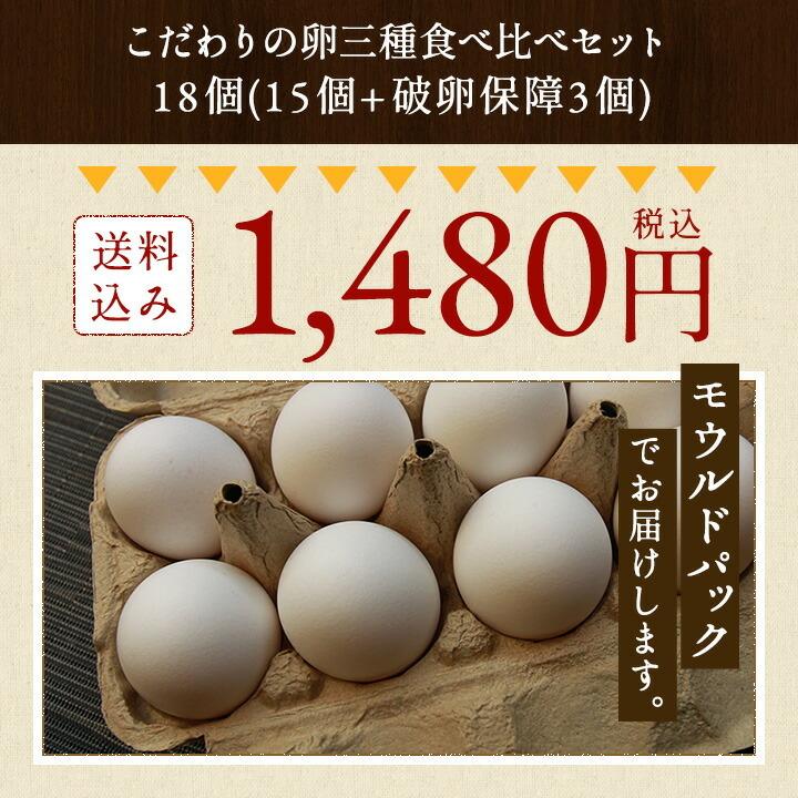 卵 お試し たまご 養鶏場直送 おひとり様1回限り 三種食べ比べお試しセット 合計18個入り（名古屋コーチンの卵6個＋くしたま赤卵6個＋くしたま白卵6個）｜kushida-yo-kei｜03
