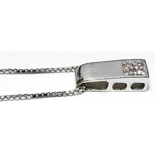 13-39】Pt850 Pt900 ダイヤモンド0.04ct ペンダントネックレス【菊地