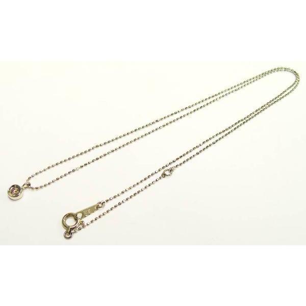 13-16-1】K10WG ダイヤ0.05ct ペンダントネックレス【菊地質店 